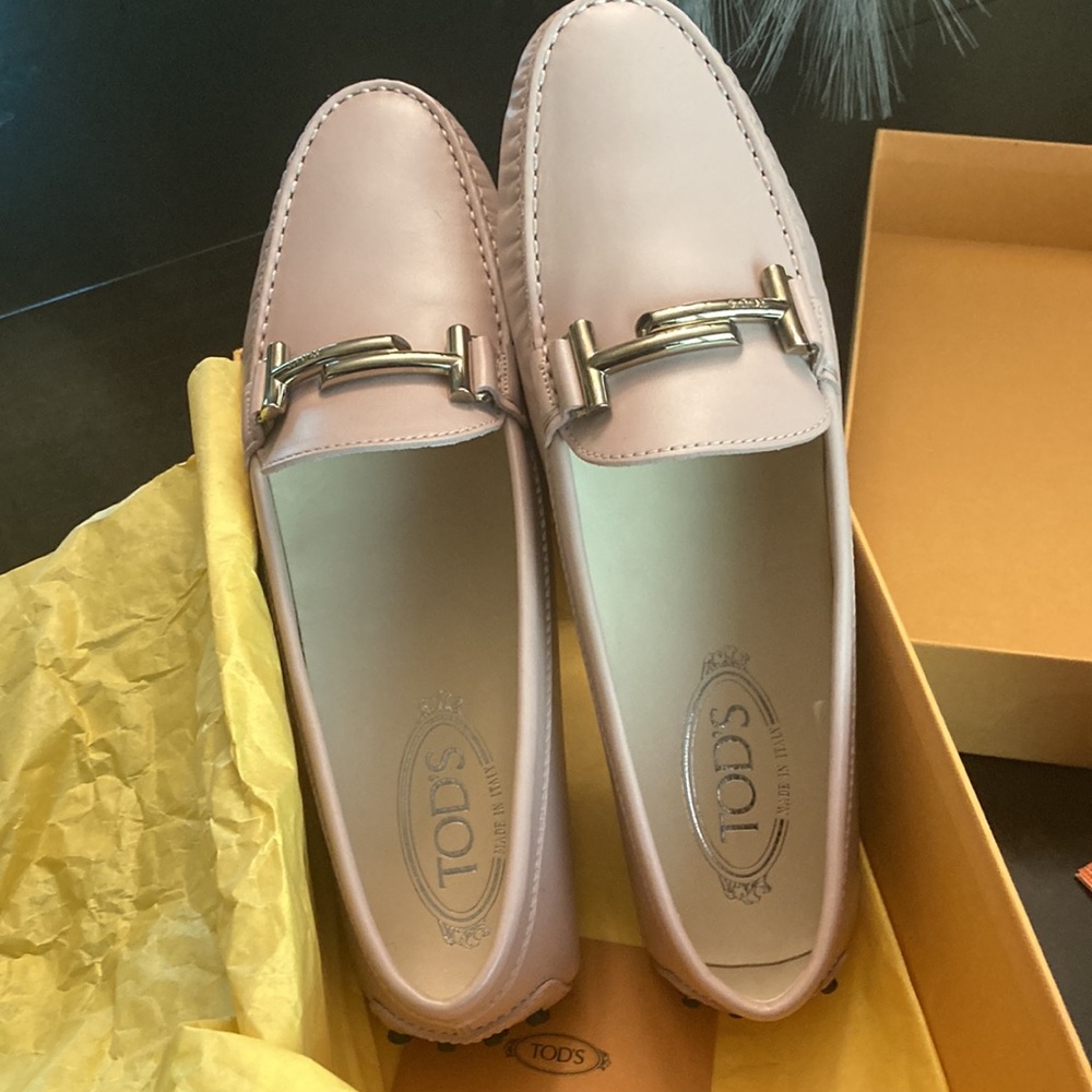 Tod Rubber Moccasin pale pink